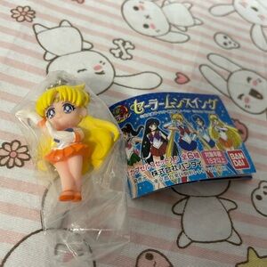 Sailor Venus Keychain Figure Sailor Moon Swing Gashapon Toy New